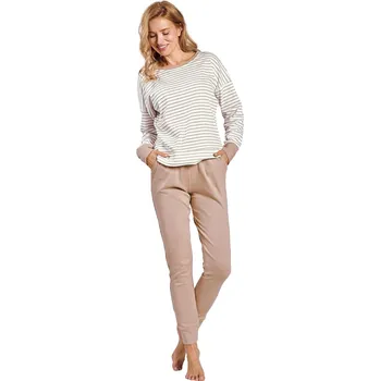 Dámské oblečení Dámské pyžamo TARO MAGGIE 3226 INTERLOCK ecru-béžová XL 0