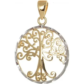 Přívěsek Přívěšek strom života ze žlutého zlata ZZ0604F + dárek zdarma