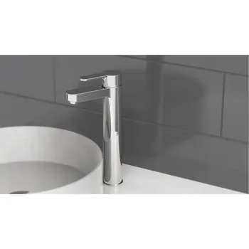 Sprchový set SCHÜTTE umyvadlová baterie ELEPHANT, designová koupelnová baterie pro umyvadlo na desku, umyvadlová baterie v chromu | 34211