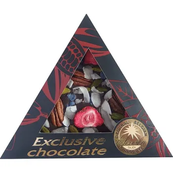 SEVERKA Hořká čokoláda s jahodami, pekanovými ořechy, pistáciemi, šeříkem a kokosem 50g