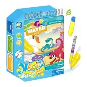 Hra na zahradu Książeczka z pisakiem do kolorowania wodą Dino
