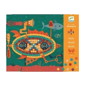 Výtvárné potřeby Djeco Pestrobarevná mozaika Stroje v pohybu