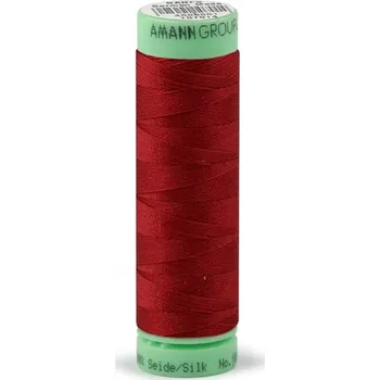 Nit Hedvábné nitě Amanda Mettler 50 metrů - 0504 červená