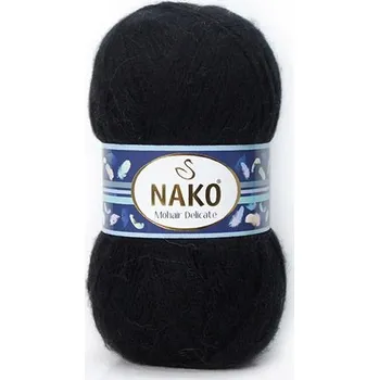 Příze Nako Mohair delicate 6130 černá