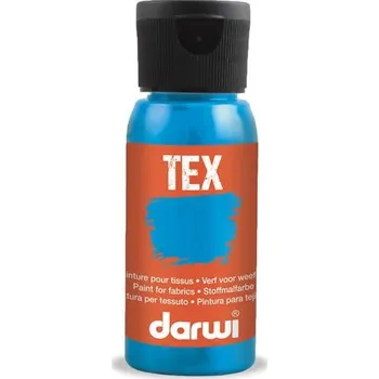 Výtvarná barva DARWI TEX barva na textil - Tyrkysová 50 ml