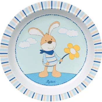 Talíř Melamin baby talířek se silikonem SEMMEL BUNNY - NOVÝ DESIGN (21,5 cm) Sigikid