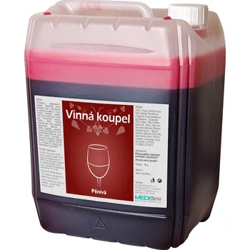 Koupelová pěna MEDISTAR CZ Vinná koupel 5L - PĚNIVÁ