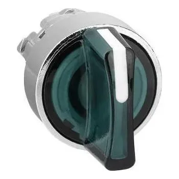 Stykač Schneider Electric ZB4BK1333 Ovládací hlavice otočná prosvětlená, 3 pevné polohy - zelená