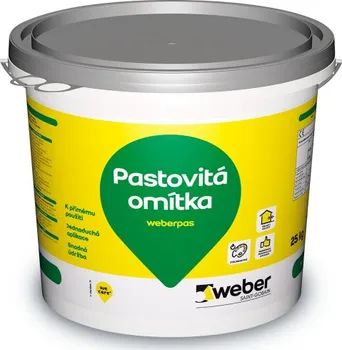 Omítka Weber Saint-Gobain Weberpas OP 320 R pastovitá omítka rýhovaná 2 mm 25 kg