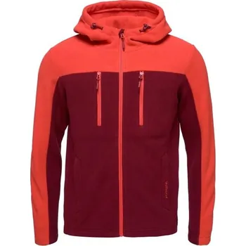 Pánská mikina Pánská fleecová mikina Willard MAIKEL 2XL Vínová, Oranžová