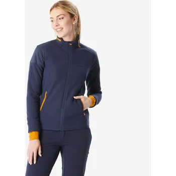 Pánská mikina QUECHUA Dámská turistická fleecová mikina MH 500 Mountain 2XL MODRÁ