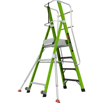 Železářství Little Giant - Stadium plošinový žebřík s klecí model: 4, počet schodů: 4