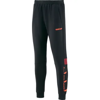 Saller SQUAD50 Jogging kalhoty BARVA: 176 tmavě červená-černá-neon oranžová, Velikost: XL Hřejivé tepláky pro sport i volný čas