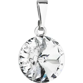 Přívěsek Evolution Group s.r.o. Přívěsek bižuterie s Preciosa krystaly bílý kulatý 54001.1 crystal Obvod mm: 12