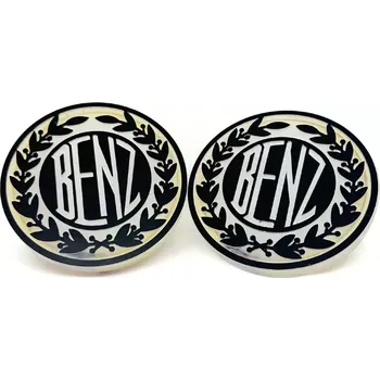 Znak automobilu LED podsvícený znak MERCEDES Benz 24V, Studená bílá 2ks