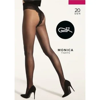 Dámské punčochy Silonky s krajkovými kalhotkami kalhoty Gatta Monica 20 den Velikost: S, Barva: Černá