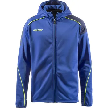 saller mikina s kapucí MUNDIAL BARVA: 119 modrá-tmavě modrá-neon žlutá, Velikost: XXXL