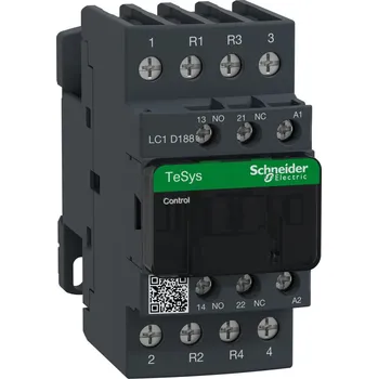 Stykač Schneider Electric LC1D188E7 Stykač 4P (2"Z"+2"V") 32A v AC-1, pom.kont.1"Z"+1"V", 48V 50/60Hz