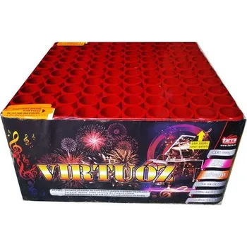 Zábavní pyrotechnika ČÍNA Ohňostroj - BATERIE VÝMETNIC VIRTUÓZ 100 RAN 2/1