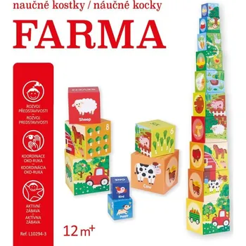 První čtění Farma - Naučné kostky