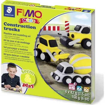 Modelovací hmota FIMO sada kids Form & Play - Stavební auta