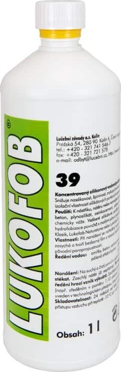 Lučební závody Kolín LUKOFOB 39 - hydrofobizační prostředek 1l