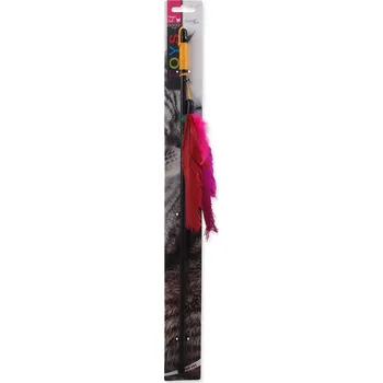 Hračka pro kočku MAGIC CAT Hračka prut s peřím 45 cm