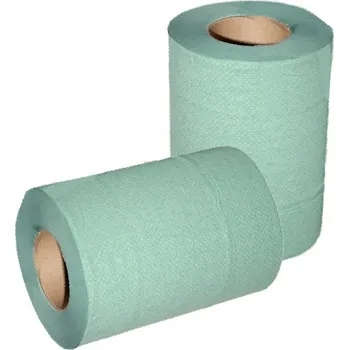 Papírový ručník MIDI 65m 1-vrstvý papírový ručník role zelený/šedý (12ks)