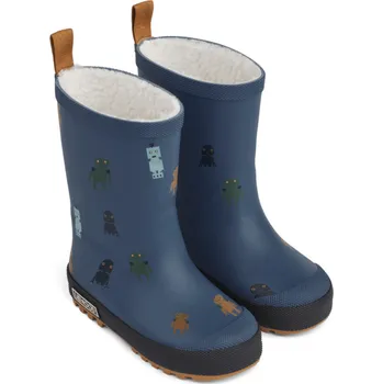 Pánské holínky LIEWOOD Vysoké thermo holinky Mason - Robots / Indigo blue Velikost: 24