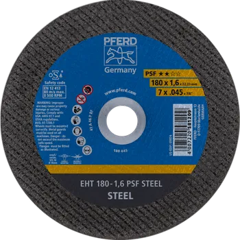 Řezný kotouč Pferd 61719121 | Řezný kotouč 180 x 1,6 x 22,23 mm, PSF STEEL