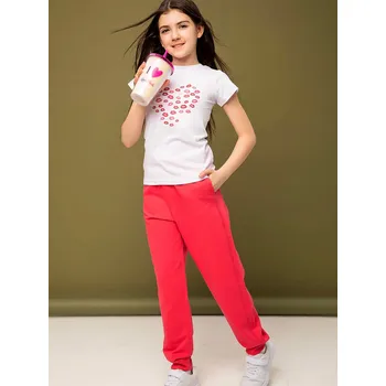 Dívčí tepláky Girls Club - růžová 134