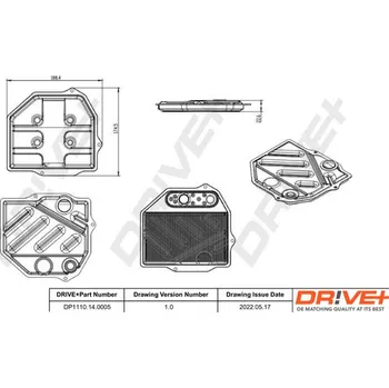 Hydraulický filtr Sada hydraulického filtru, automatická převodovka Dr!ve+ DP1110.14.0005