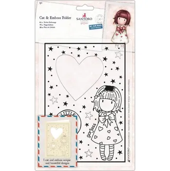 Výtvarná sada Santoro Vyřezávací kapsa/Srdce 15x21