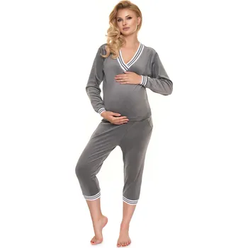 Dámské pyžamo PeeKaBoo Dámské těhotenské pyžamo Sterile šedá S/M