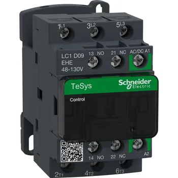 Stykač Schneider Electric LC1D09EHE TeSys D Green 3P 9A 48 - 130V AC/DC