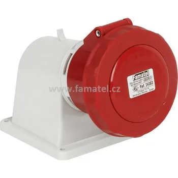 Elektrická zásuvka Famatel 24353 Zásuvka vestavná IP67/400V/32A/5P 6h, úhel 90° - SpeedPRO