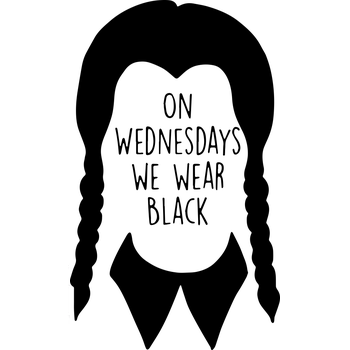 Nášivka NAŽEHLOVAČKA - Wednesday black