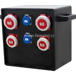 Famatel rb280 - RB20202000.1 /4124 Zásuvkový rozvaděč RUBBER BOX IP65 přenosný, jištěný + chránič 63/4/003