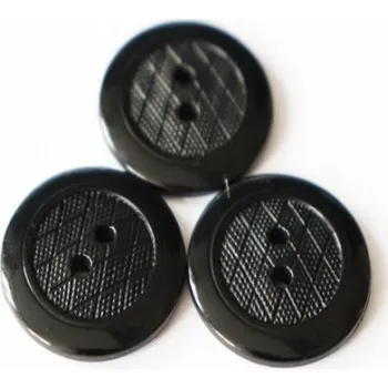 Knoflík 93907 knoflik 260837 - Černá, 20mm