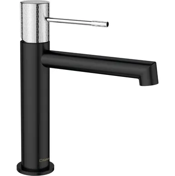 SAPHO SOLARIS stojánková umyvadlová baterie, černá mat/chrom