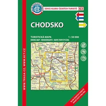 Cestování Chodsko /KČT 63 1:50T Turistická mapa