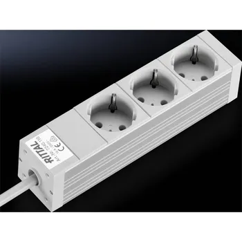 Rozvaděč Rittal DK 7240.110 zásuvková lišta 3násobná, hliník, vícebarevná, 1 ks