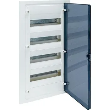 Rozvaděč Hager VF412TD Rozvodnice zapuštěná Golf, IP40, 4-řadá, 48 modulů, transparentní dvířka