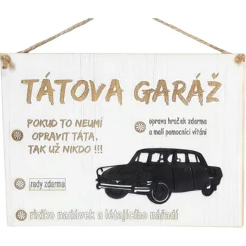 Závěsná dekorace GARÁŽ (28x20cm)