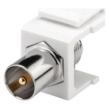 Síťový konektor Keystone Modul SAT/Antenna Coaxial male > F female, šířka 16,2 mm