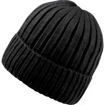 Čepice Čepice zimní unisex, zateplená kožíškem - 7 černá