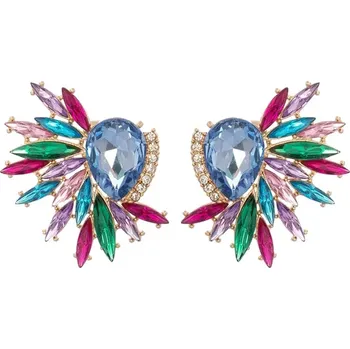 Náušnice IZMAEL Náušnice FL 33415 Modrá/Multi KP33415