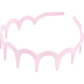 Čelenka Plastová čelenka do vlasů - 2 růžová nejsv.