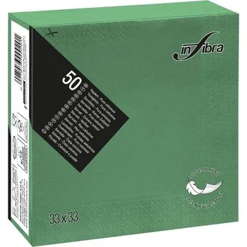 Papírový ubrousek Celtex Papírové ubrousky INFIBRA New Soft-touch 2vrstvy 33x33cm zelená - 50ks