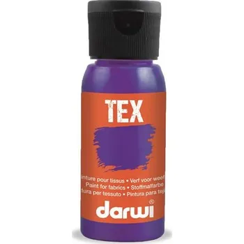 Výtvárné potřeby DARWI TEX barva na textil - Fialová 50 ml